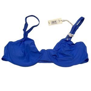 NWT Aerie Smoothez Full Coverage Unlined Royal Blue Bra Size 36C